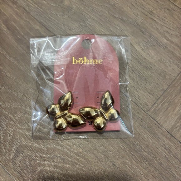 bohme Jewelry - NWT Böhme Gold Butterfly Earrings
